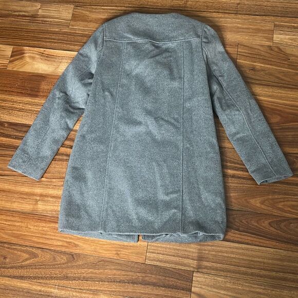 1. State woman's gray wool blend jacket long dress coat woman's‎ small - Picture 8 of 8